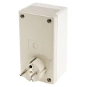 OKW White Grey ABS Plug Case IP40 55 mm Height 120 mm Length 110 mm Width IP40