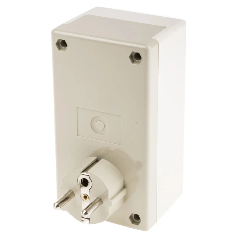 OKW White Grey ABS Plug Case IP40 55 mm Height 120 mm Length 110 mm Width IP40
