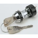 Lorlin Key Switch 150mA 3-Way Flat Key Fibreglass Reinforced Polyamide Housing Round Bezel CK 6014