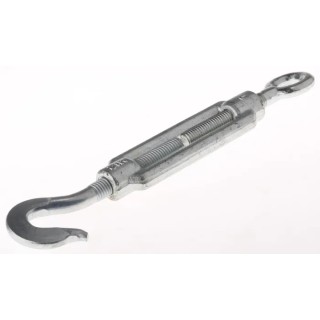 RS PRO Electro Galvanised Steel Hook Eye Rigging Screw M12 Thread 10t Working Load Limit 674-033