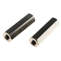 Essentra Brass Hexagonal Standoff M4 with 25 mm Length, Nickel Finish 301425040050
