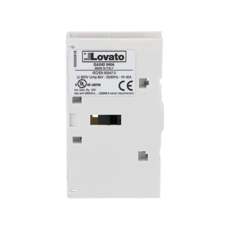 Lovato Electric Switch Disconnector Auxiliary Switch GAX Series for Use with GA-A Version GAX42040A