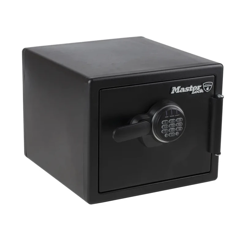 Master Lock Fire and Water Resistant Office Safe with 22.8L Capacity, Combination Padlock, Interior Light, 60min LFW082FTC