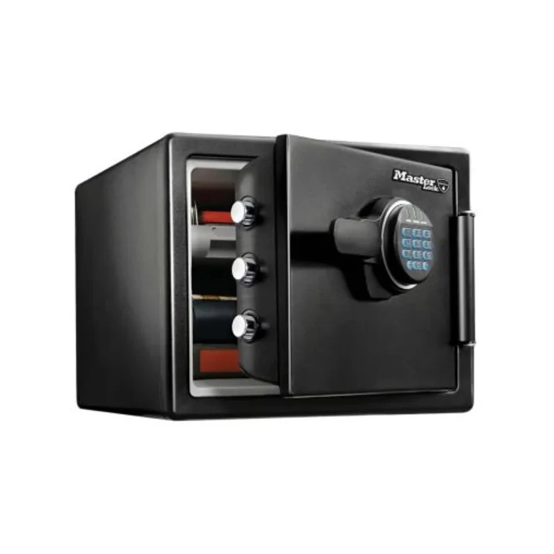 Master Lock Fire and Water Resistant Office Safe with 22.8L Capacity, Combination Padlock, Interior Light, 60min LFW082FTC
