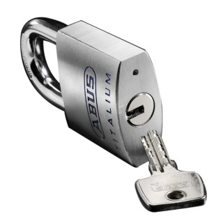 ABUS Keyed Titalium Safety Padlock Weatherproof 9.5 mm Shackle 50 mm Body 70873