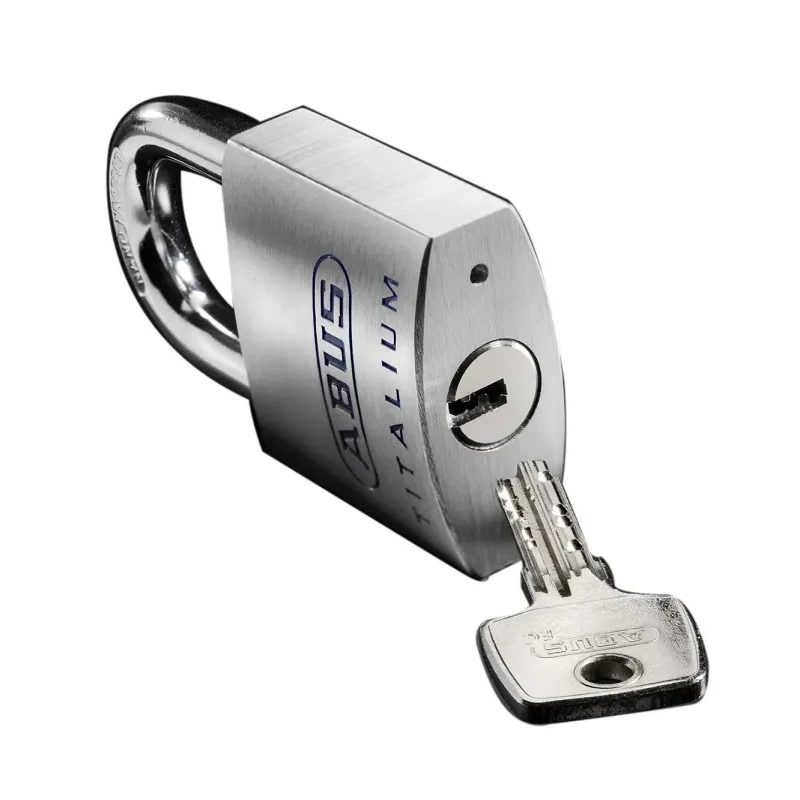 ABUS Keyed Titalium Safety Padlock Weatherproof 9.5 mm Shackle 50 mm Body 70873