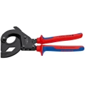 Knipex Flush Ratchet Cable Cutter 315mm, Tool Steel Jaw, Multi-Component Handle, Maximum Cutting Capacity 45mm 95 32 315 A