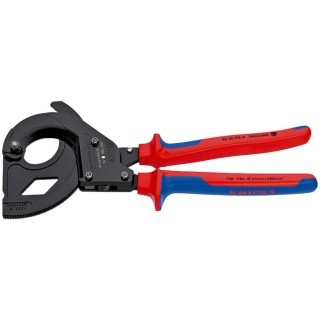 Knipex Flush Ratchet Cable Cutter 315mm, Tool Steel Jaw, Multi-Component Handle, Maximum Cutting Capacity 45mm 95 32 315 A
