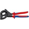 Knipex Flush Ratchet Cable Cutter 315mm, Tool Steel Jaw, Multi-Component Handle, Maximum Cutting Capacity 45mm 95 32 315 A