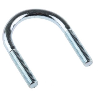 RS PRO 51 mm Bright Zinc 40 mm Steel U-Bolt 829-952