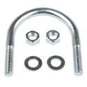 RS PRO 75 mm Bright Zinc 40 mm Steel U-Bolt 829-974