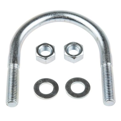 RS PRO 75 mm Bright Zinc 40 mm Steel U-Bolt 829-974