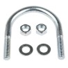 RS PRO 75 mm Bright Zinc 40 mm Steel U-Bolt 829-974