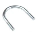 RS PRO 75 mm Bright Zinc 40 mm Steel U-Bolt 829-974