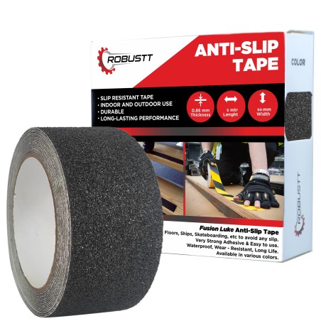 Buy Robustt Anti Skid/AntiSlip 10mx50mm Black Adhesive Tape