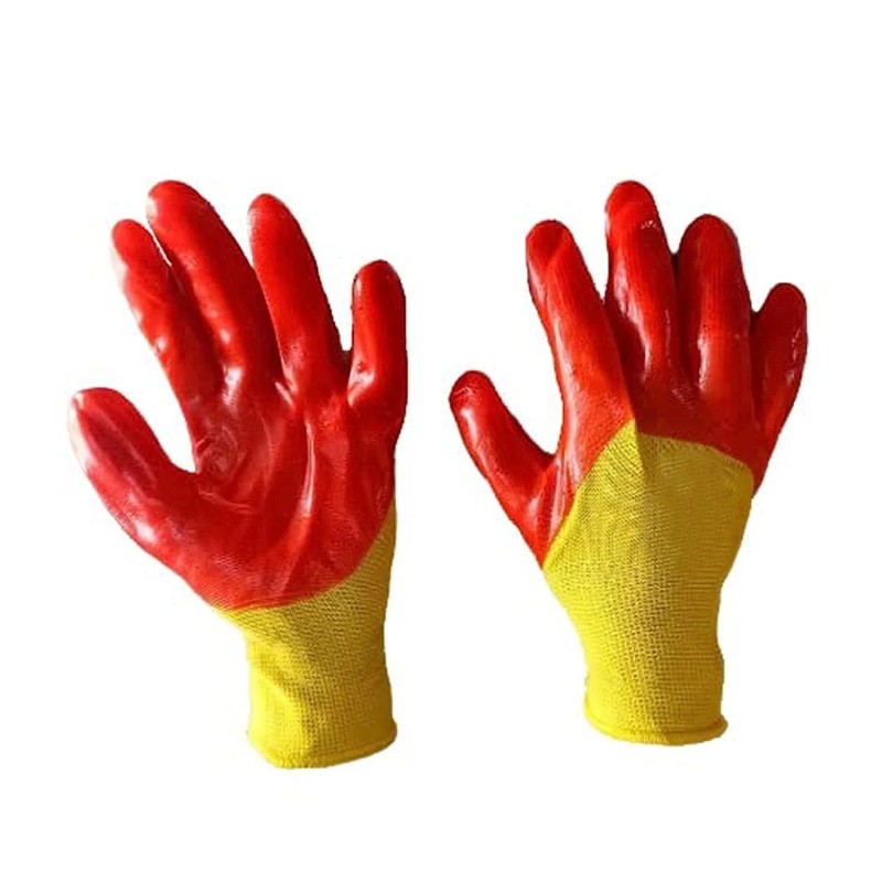 Buy Robustt Yellow/Orange Safety Gloves (100-Pack) Online