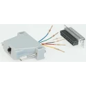 Roline D-Sub Adapter 25-Way D-Sub to Male Male RJ45 Female Female 12.03.8025-50