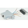 Roline D-Sub Adapter 25-Way D-Sub to Male Male RJ45 Female Female 12.03.8025-50