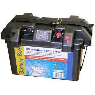 RS PRO Battery Box for Use With Battery up to 110 Ah, Polypropylene Construction, Impact and Corrosion Resistant 117-6656