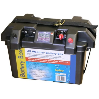 RS PRO Battery Box for Use With Battery up to 110 Ah, Polypropylene Construction, Impact and Corrosion Resistant 117-6656