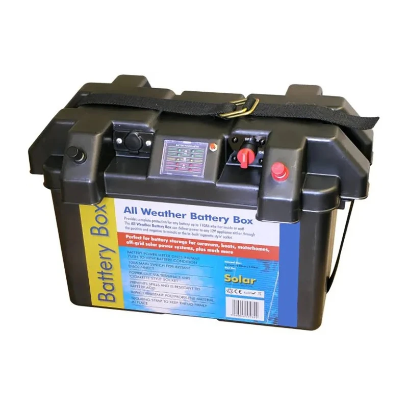 RS PRO Battery Box for Use With Battery up to 110 Ah, Polypropylene Construction, Impact and Corrosion Resistant 117-6656