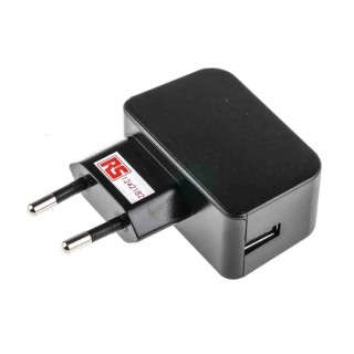 RS PRO AC/DC Adapter USB Type A Connector 5V DC 7.5W Power 1.5A EU Plug 124-2182