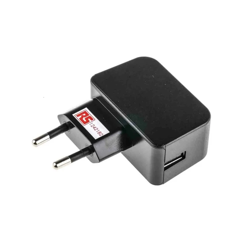 RS PRO AC/DC Adapter USB Type A Connector 5V DC 7.5W Power 1.5A EU Plug 124-2182