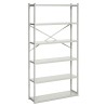 Treston Grey 6 Shelf Steel Shelving Unit, 2 m Height x 1 m Width x 500 mm Depth, 1000 kg Load Capacity C31549001P