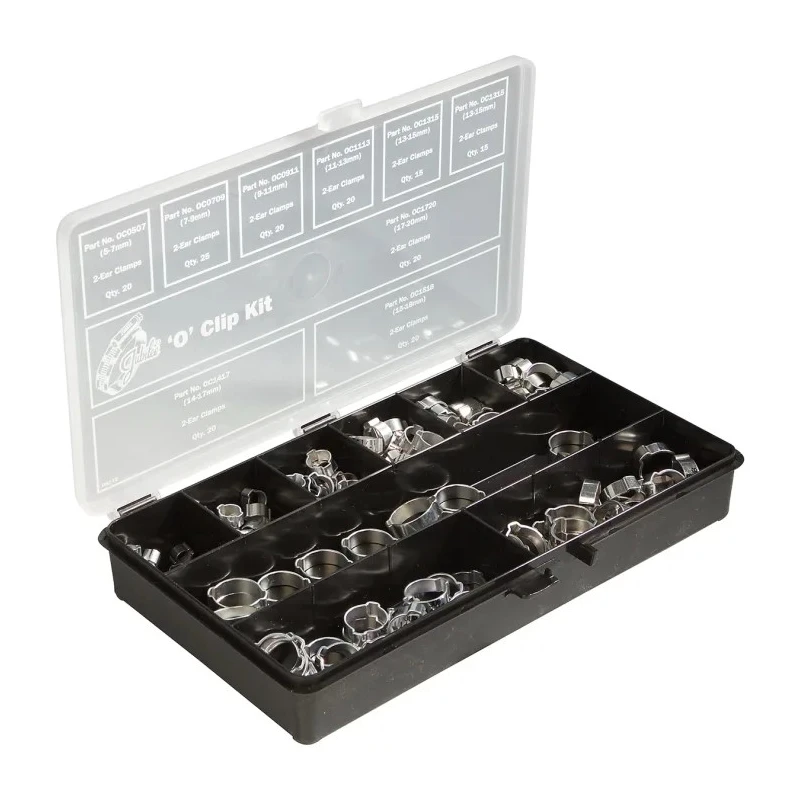 Jubilee Mild Steel Hose & Jubilee Clip Assorted Pack 5 mm to 20 mm OK175MS