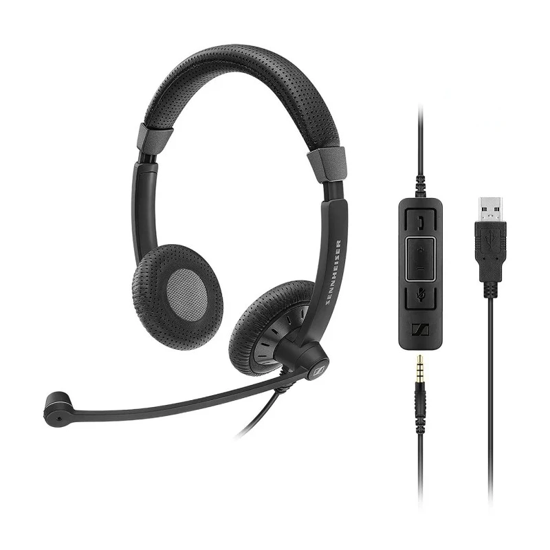 EPOS On Ear Headset SC 75 USB MS Black Noise Cancelling Microphone Over The Head 150 to 6800 Hz 507086