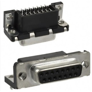 Amphenol Communications Solutions Delta D 15 Way Right Angle 2.74 mm Pitch Plug-in D-Sub Connector with Screw D15S33E4GX00LF