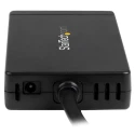 StarTech.com 3 Port USB 3.1 USB Hub with AC Adapter, Ethernet RJ45 Network Connector, 87mm x 45mm x 14mm HB30C3A1GE