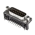 Amphenol Communications Solutions D-Sub Connector 15 Way Right Angle 2.74 mm Pitch Plug-in Screw Mount Male ID15P33E4GV00LF