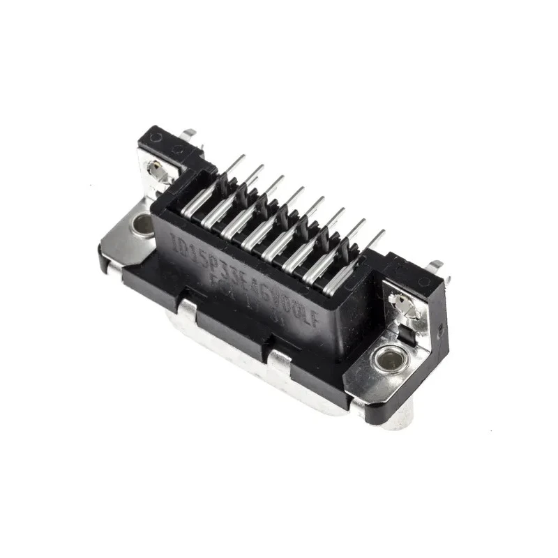 Amphenol Communications Solutions D-Sub Connector 15 Way Right Angle 2.74 mm Pitch Plug-in Screw Mount Male ID15P33E4GV00LF