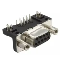 Amphenol Communications Solutions ID 9 Way Right Angle 2.74 mm Pitch Plug-in D-Sub Connector, Screw Mount ID09S33E4GV00LF