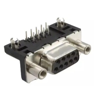 Amphenol Communications Solutions ID 9 Way Right Angle 2.74 mm Pitch Plug-in D-Sub Connector, Screw Mount ID09S33E4GV00LF