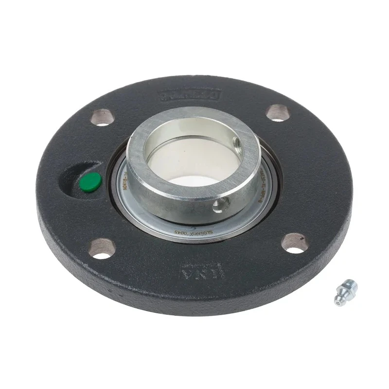 INA High-Performance Flange Bearing Unit Cast Iron 4 Hole Mount 50mm Inside Diameter PME50-XL-N
