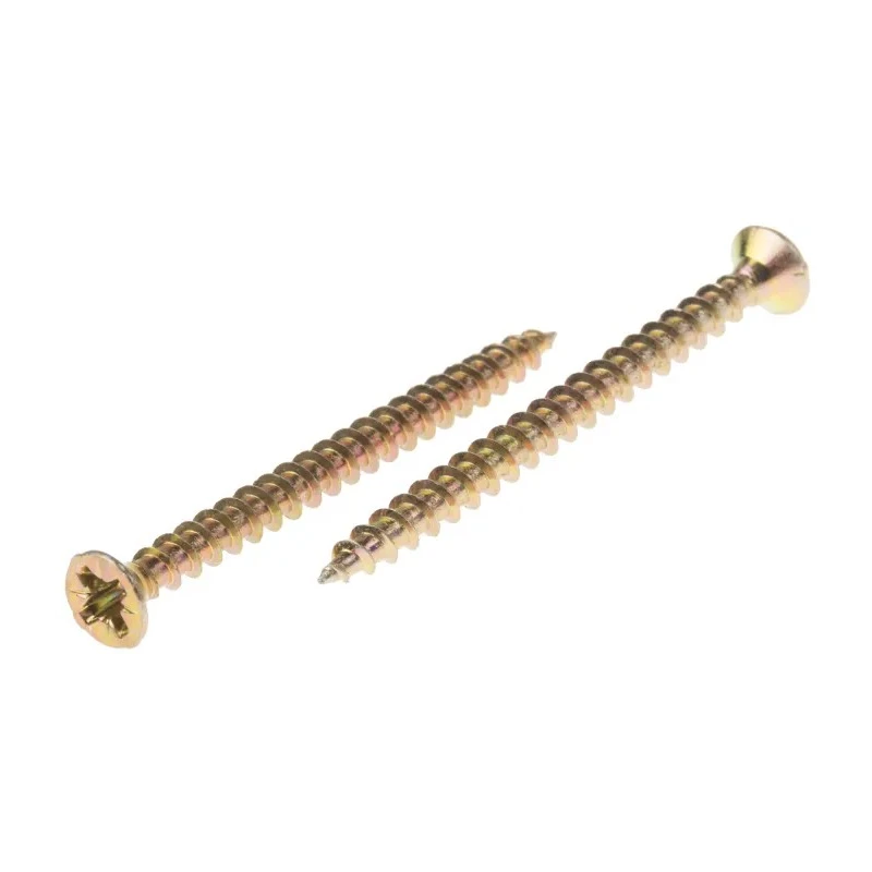 RS PRO Pozidriv Countersunk Steel Wood Screw Passivated Zinc Plated 3.5 mm Thread 45 mm Length 144-3474