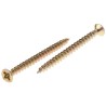RS PRO Pozidriv Countersunk Steel Wood Screw Passivated Zinc Plated 3.5 mm Thread 45 mm Length 144-3474