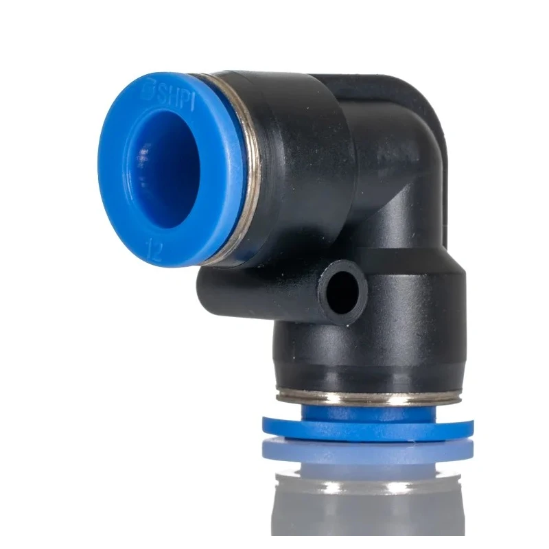 RS PRO Plastic Pneumatic Union Elbow Fitting Push In 12 mm 0°C to 60°C 9.9 kgf/cm² 144-2625