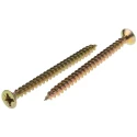 RS PRO Pozidriv Countersunk Steel Wood Screw, Passivated Zinc Plated, 4.5 mm Thread 60 mm Length 144-3483
