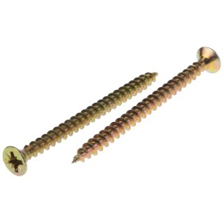 RS PRO Pozidriv Countersunk Steel Wood Screw, Passivated Zinc Plated, 4.5 mm Thread 60 mm Length 144-3483