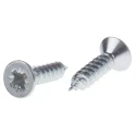 RS PRO Pozidriv Countersunk Steel Wood Screw, Bright Zinc, Thread 4, 0.5 in Length 144-3495
