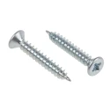 RS PRO Pozidriv Countersunk Steel Wood Screw Bright Zinc 4 Thread 0.75in Length 144-3497