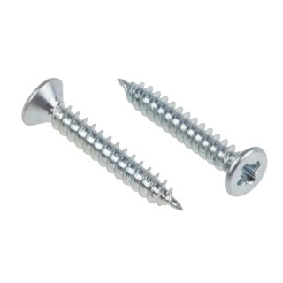 RS PRO Pozidriv Countersunk Steel Wood Screw Bright Zinc 4 Thread 0.75in Length 144-3497