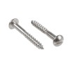 RS PRO Stainless Steel Metric Thread Round Head Slot Drive Wood Screw 30 mm Length 144-3531