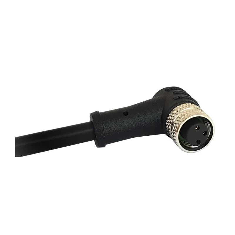 Bulgin Female 5 way Right Angle to Unterminated M8 Sensor Actuator Cable, 1 m PXPPVC08RAF05BCL010PVC