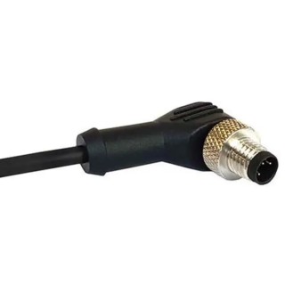 Bulgin Sensor Actuator Cable M12 Series Polyurethane Jacket Black 1 m 30V PXPTPU12RAF12ACL010PUR