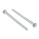 RS PRO Hex Coach Screw Steel Bright Zinc M10 x 130 mm 144-3540