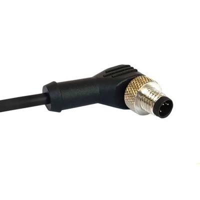 Bulgin Sensor Actuator Cable M12 Series Male Right Angle to 4 Way Unterminated 1 m 250V PXPPVC12RAM04ACL010PVC